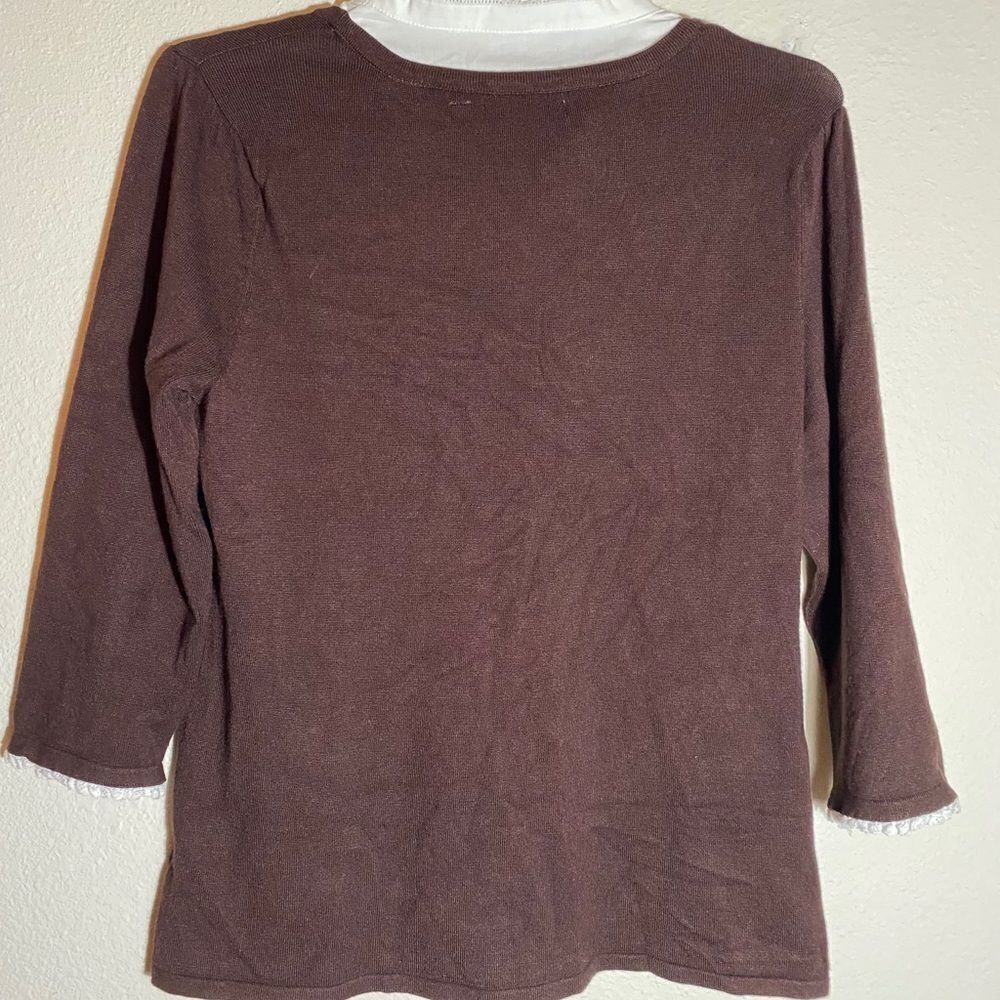 Notations Layered‎ Sweater - Picture 5 of 9